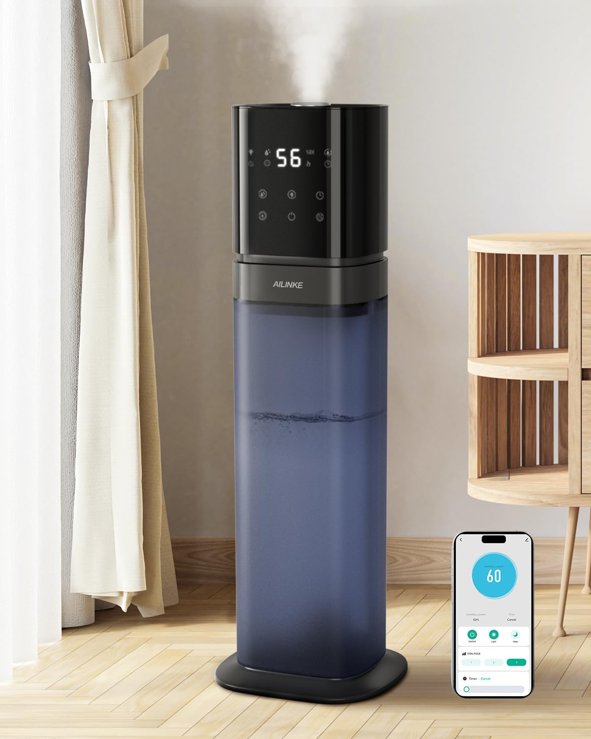 Smart Humidifier Large Room, 2.1Gal/8L