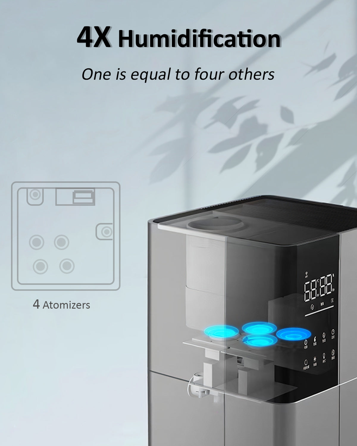 Humidifier Large Room, 26L/6.8Gal Whole House Humidifiers for Home 3000 sq.ft, 3000ml/H - Image 4