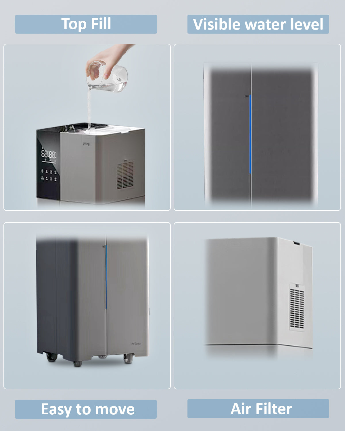 Humidifier Large Room, 26L/6.8Gal Whole House Humidifiers for Home 3000 sq.ft, 3000ml/H - Image 6