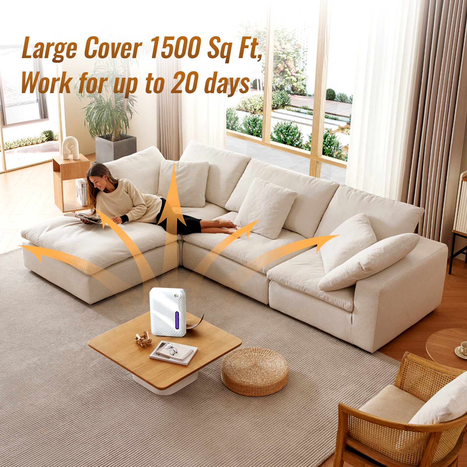 Smart Scent Air Machine for Home, Bluetooth Waterless Essential Oil Diffuser with Cold Air Tech 250ML, 1500 sq. ft Coverage Scent Diffuser for Large Room, Office, Spa, White - Image 4